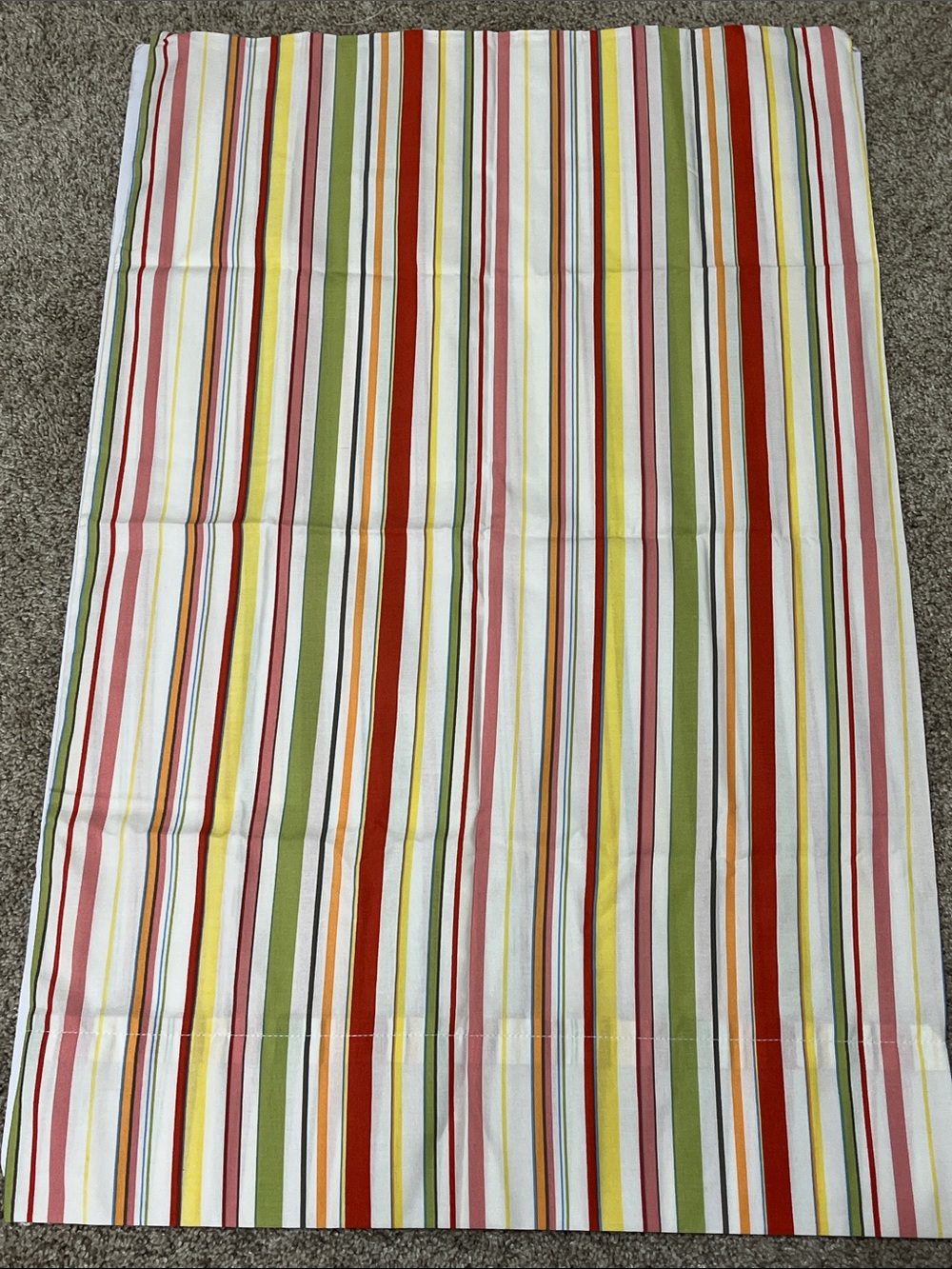 Lauren Ralph Lauren standard pillowcase Bright Multi-Color Striped Fabric Panel